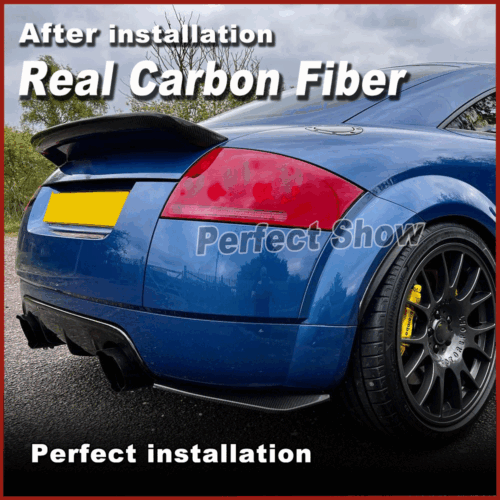 Carbon Heckspoiler Ansatz Passt für Audi TT 8N Spoiler Heckflügel Dachspoiler V6 - Bild 4 von 17