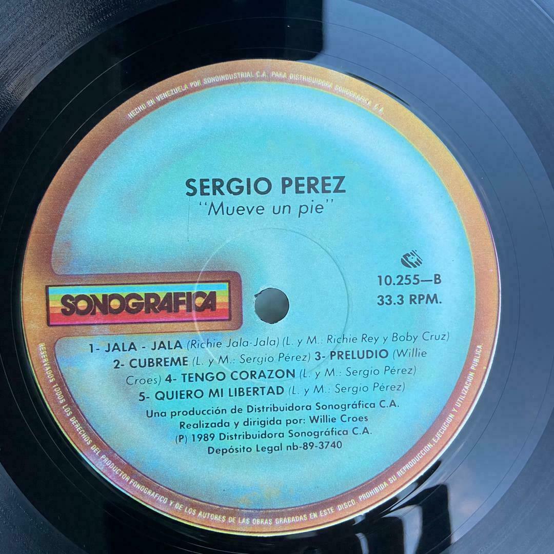 Sergio Perez ‎Mueve Un Pie [1989] Vinyl LP Latin Merengue Sonografica ...