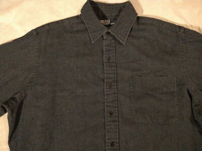 Polo By Ralph Lauren Lowell Sport Mens Button Front solid blue