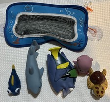 Baby Bath Squirt Toys Finding Nemo 5 Pcs Compact Size Easy Grip Dory Turtle Whal