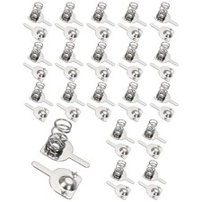 20Pcs Battery Spring Contact 10 x 7.8mm Positive Negative Unipolar, One Way