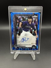 2025 Topps Chrome Carson Palmquist Blue Wave Refractor Auto /150 🔥 RC ROCKIES