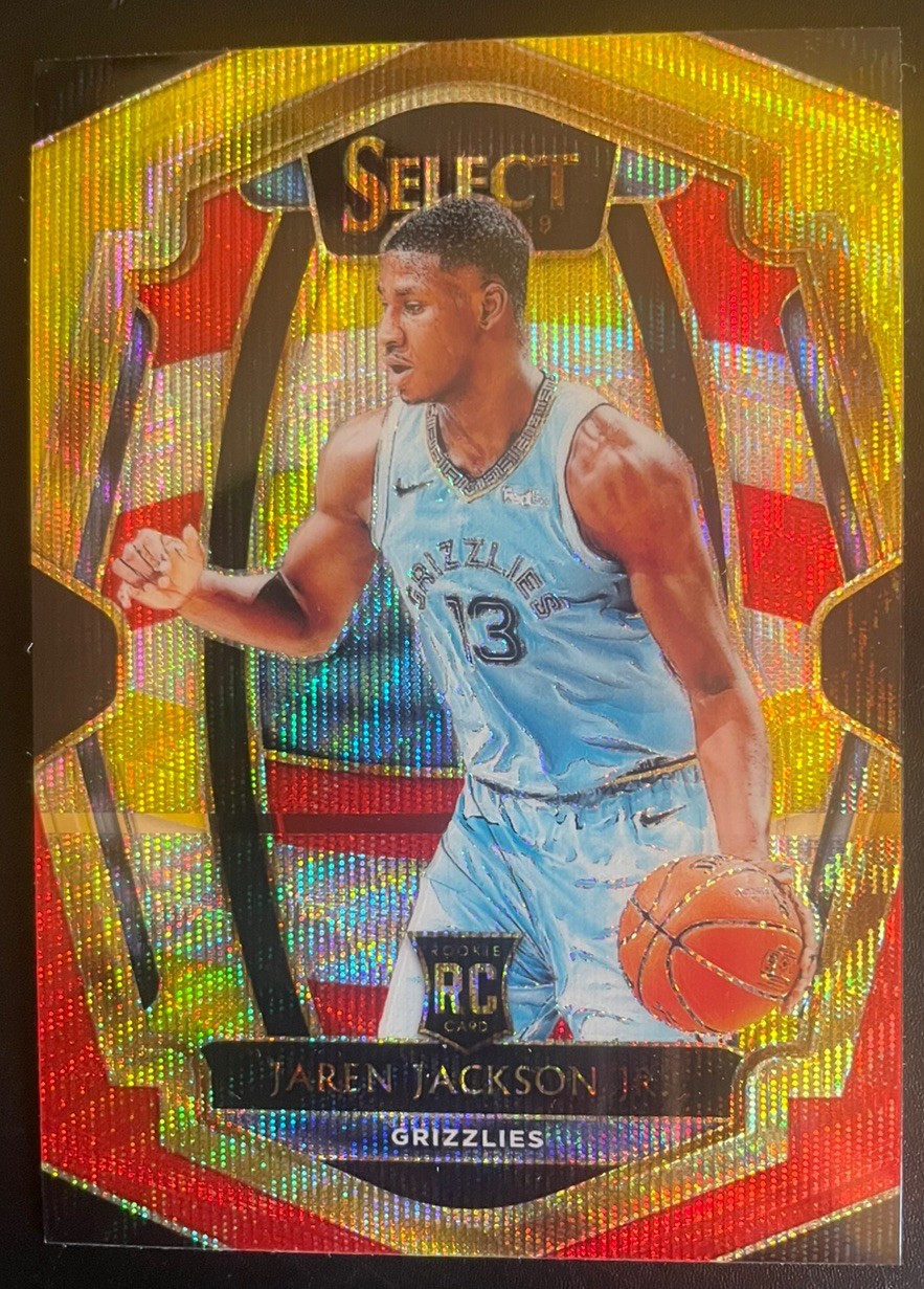 2018 Panini Select Premier Level Tri-Color Prizm #132 Jaren Jackson Jr Rookie RC