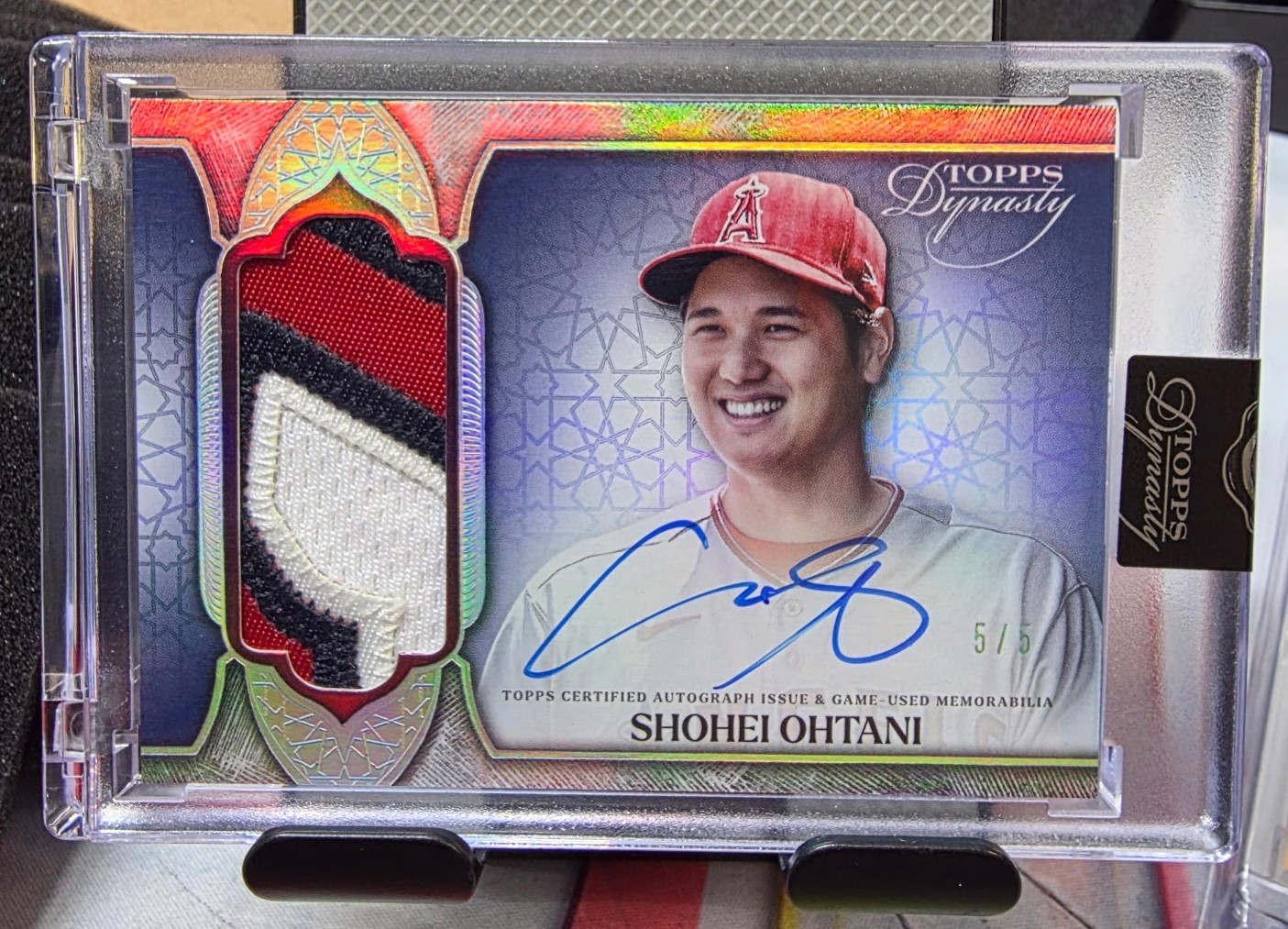 2025 Topps Dynasty Shohei Ohtani 5/5 Patch Auto Dynastic Deed Roundtripper