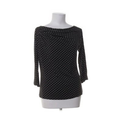 MaxMara Studio, Bluse, Größe: M, Schwarz/Weiß, Elasthan/Polyamid/Viskose #6gp