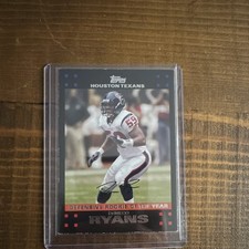 Topps DeMeco Ryans #427 Houston Texans 2006 NFL Defensive ROY Rookie Card. rookie card picture
