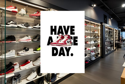 Nike Jordan Have a Nice Day Sneaker Poster/Print A3/A4/A5 230 g/m² gerahmt