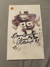 Bennie Cunningham Clemson Tigers Football Signed 5.5x8.5 Photo NCAA Steelers