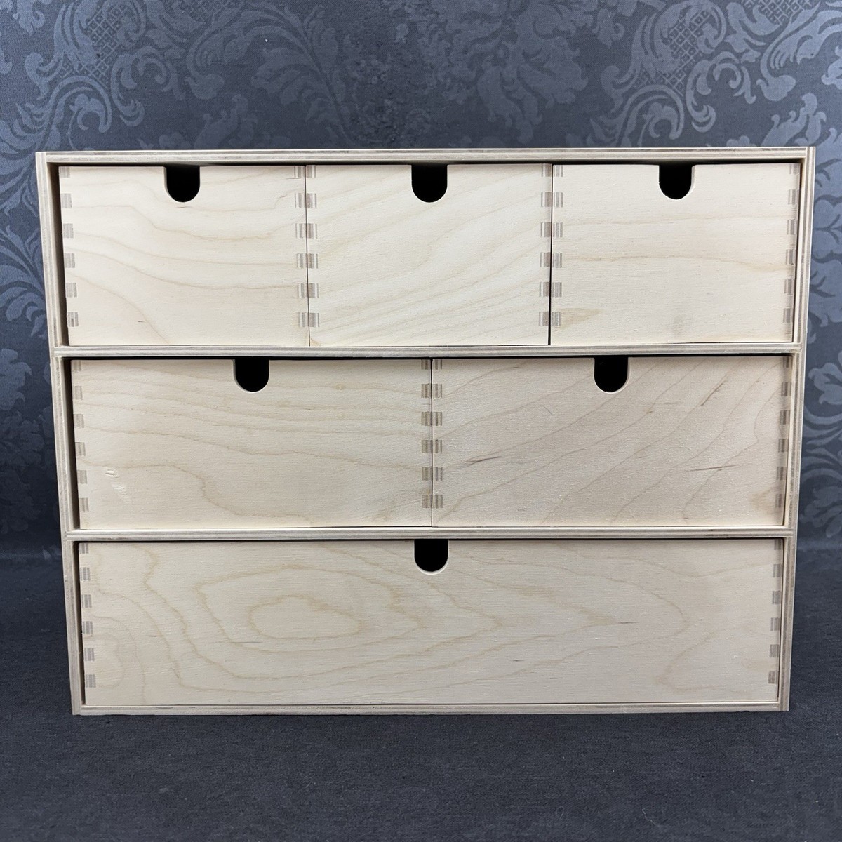 NEW IKEA Moppe Birch Plywood Storage Drawers Mini Chest Caninet