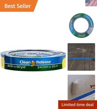 Clean Release Blue Painter's Tape 0.94" x 60 Yards - UV-Resistant  Easy Removal
