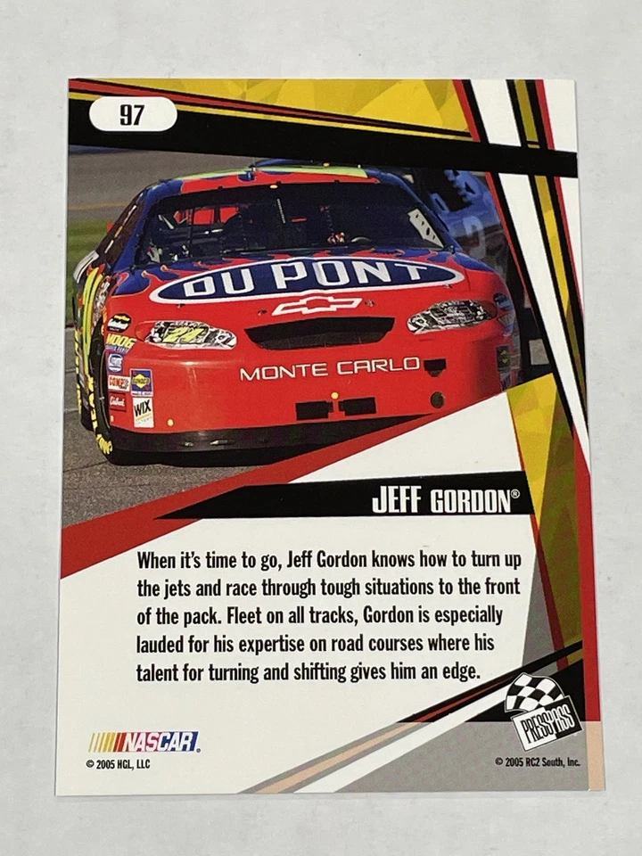 2005 Press Pass Stealth Racing #97 - Jeff Gordon - Hendrick Motorsports - Image 2 of 2