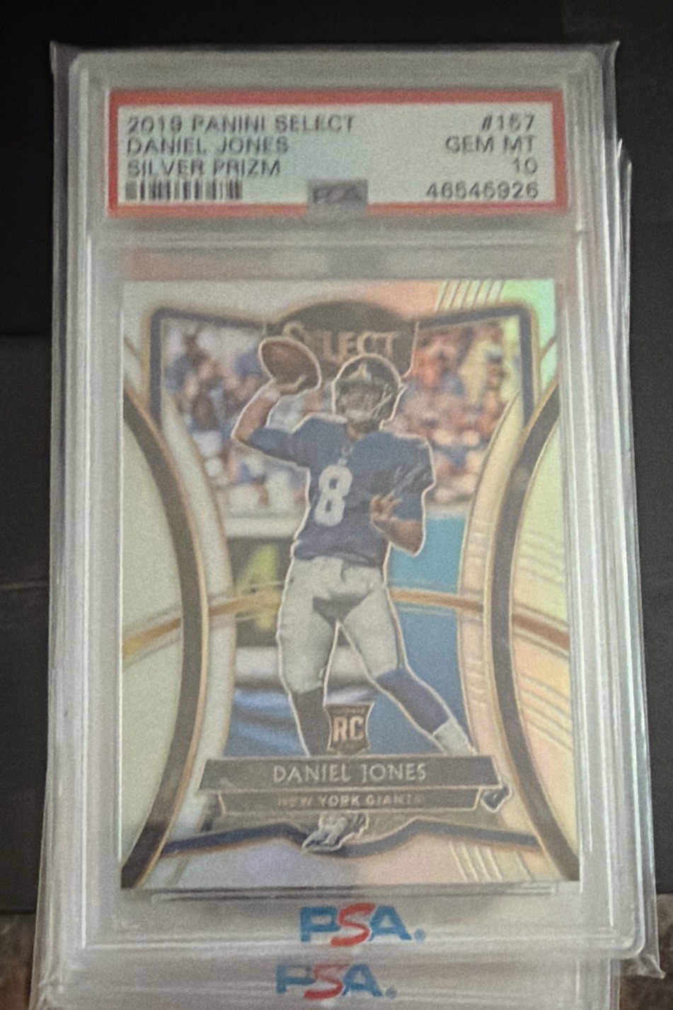 Daniel Jones Panini Select #157 Silver