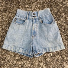 Limited Jeans Vintage 90s High Waisted Mom Shorts Light Wash Blue Cotton Size 4