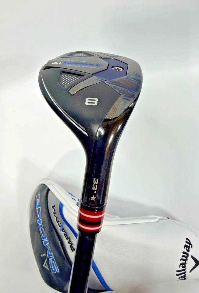 Callaway Ai Smoke 8 Hybrid 33° Ventus Red TR 6-R 37.75” Regular Flex Head Cover - Image 2 of 4