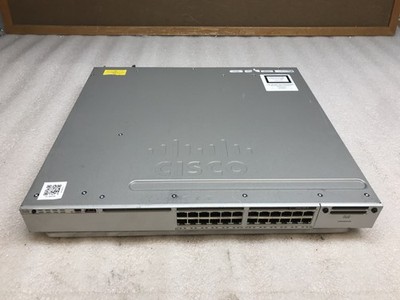 CISCO CATALYST 3850 WS-C3850-24T-E 24-PORT GIGABIT SWICH NO RACK EARS