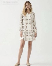 Tory Burch Cora Silk Dress ShirtDress 6 $498 Garden Veil NWT