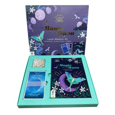 The Magic of the Moon Lunar Wisdom Kit Book Oracle Cards & Crystals Astrology