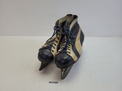 Schlittschuhe Polar-Herold Leder Metall Gr 42 DDR 50er 60er Winter Sport #261656