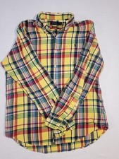 Polo Ralph Lauren Yellow Plaid Classic Flanne...