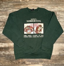 Looney Tunes Tasmanian Devil Vintage Crewneck Sweatshirt Size XL Made in USA