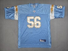 Vintage Reebok NFL San Diego Chargers Shawne Merriman #56 Blue Jersey Size 56