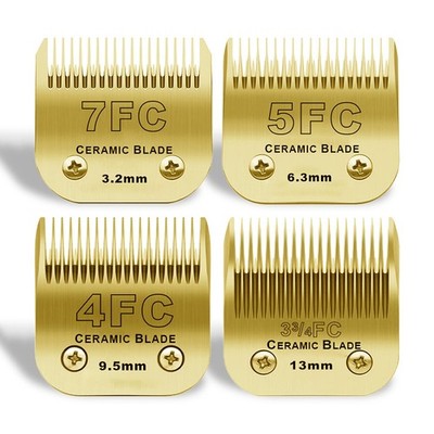 Detachable Pet Dog Grooming Clipper Ceramic Blades Set,Compatible with Andis,...