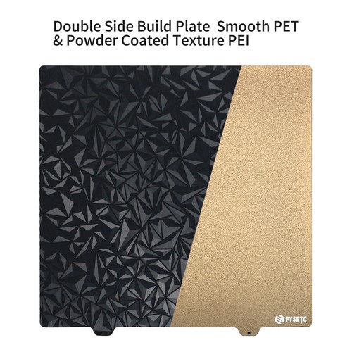 257 x 257 mm Stahlplatte doppelseitig strukturiert PET/PEI für 3D Drucker Bulid Platte - Bild 2 von 13