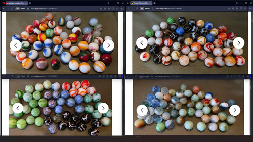 Four Lots Combined! 200+ Vintage Marbles Akro Master Champ RW etc NM/M Free Ship