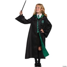 Disguise Harry Potter Slytherin Robe Deluxe Children's Costume Accessory, Black