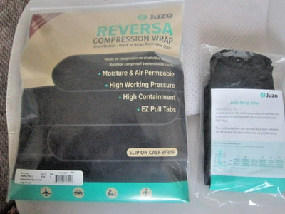 Juzo Compression Wrap 6000BDLFFSO L 30700 Size LARGE Reversible Beige or Black