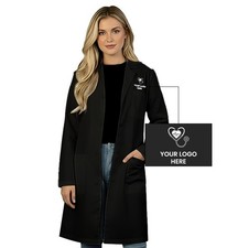 Custom Embroidered Lab Coat for Men  Women   40" Premium Unisex Medical Coat 