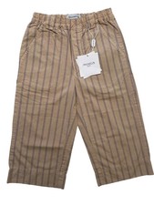 Simonetta Pants - Khaki Pinstripe Khaki 100 Cotton Made in Italy  size 6