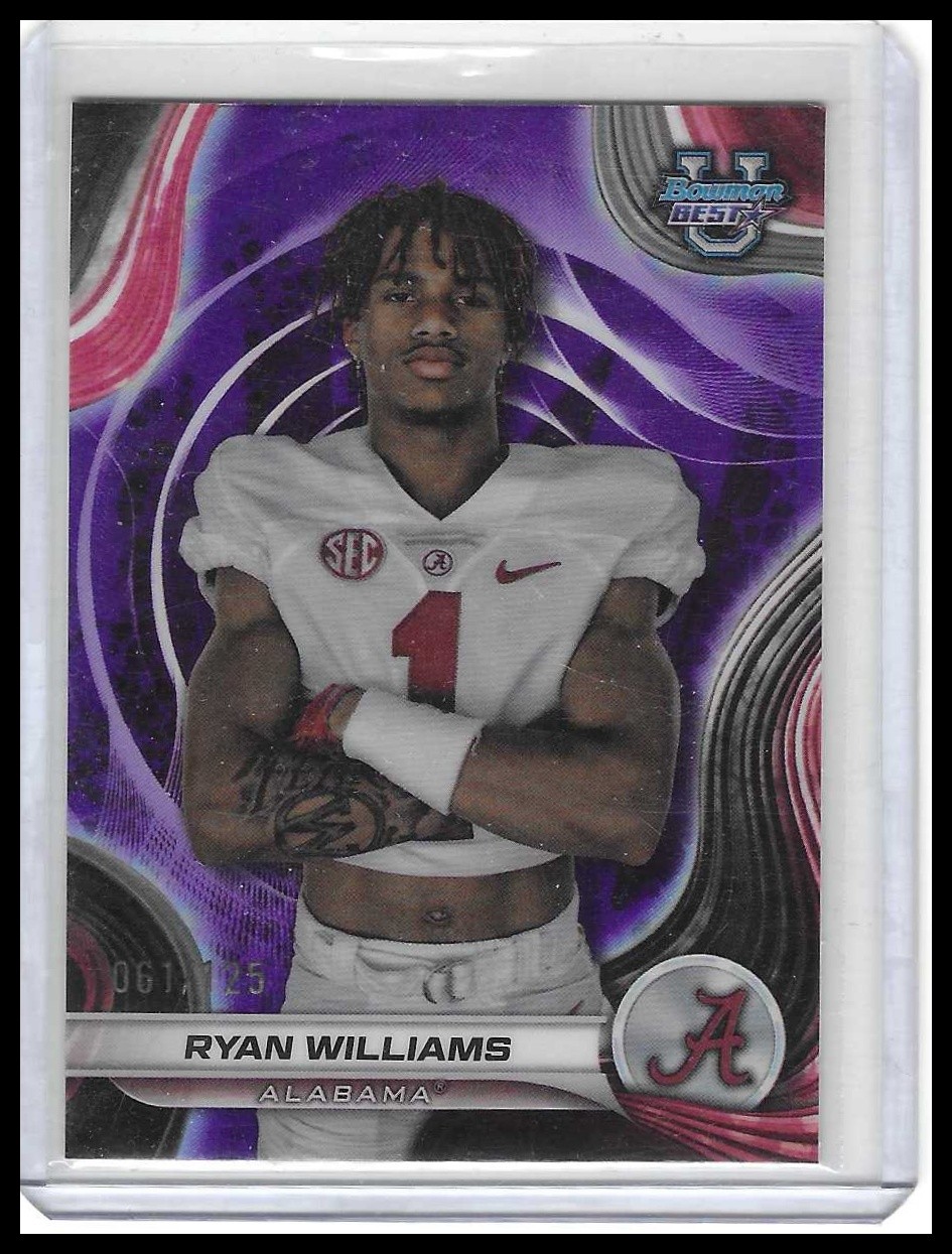 2024 Bowman University Best #82 Ryan Williams Purple Refractor #/125