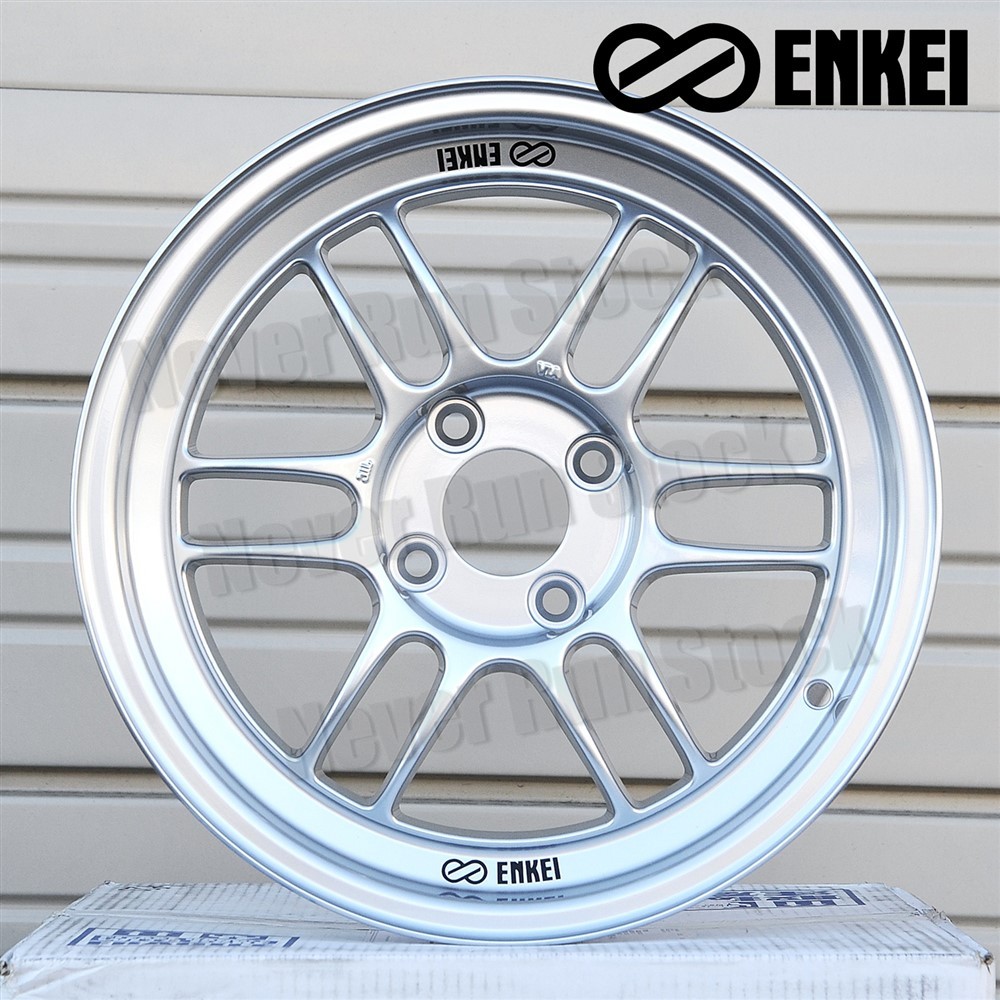 AUTHENTIC ENKEI RPF1 16x8 4x100 +38 OFFSET SILVER 12 SPOKES SPORT