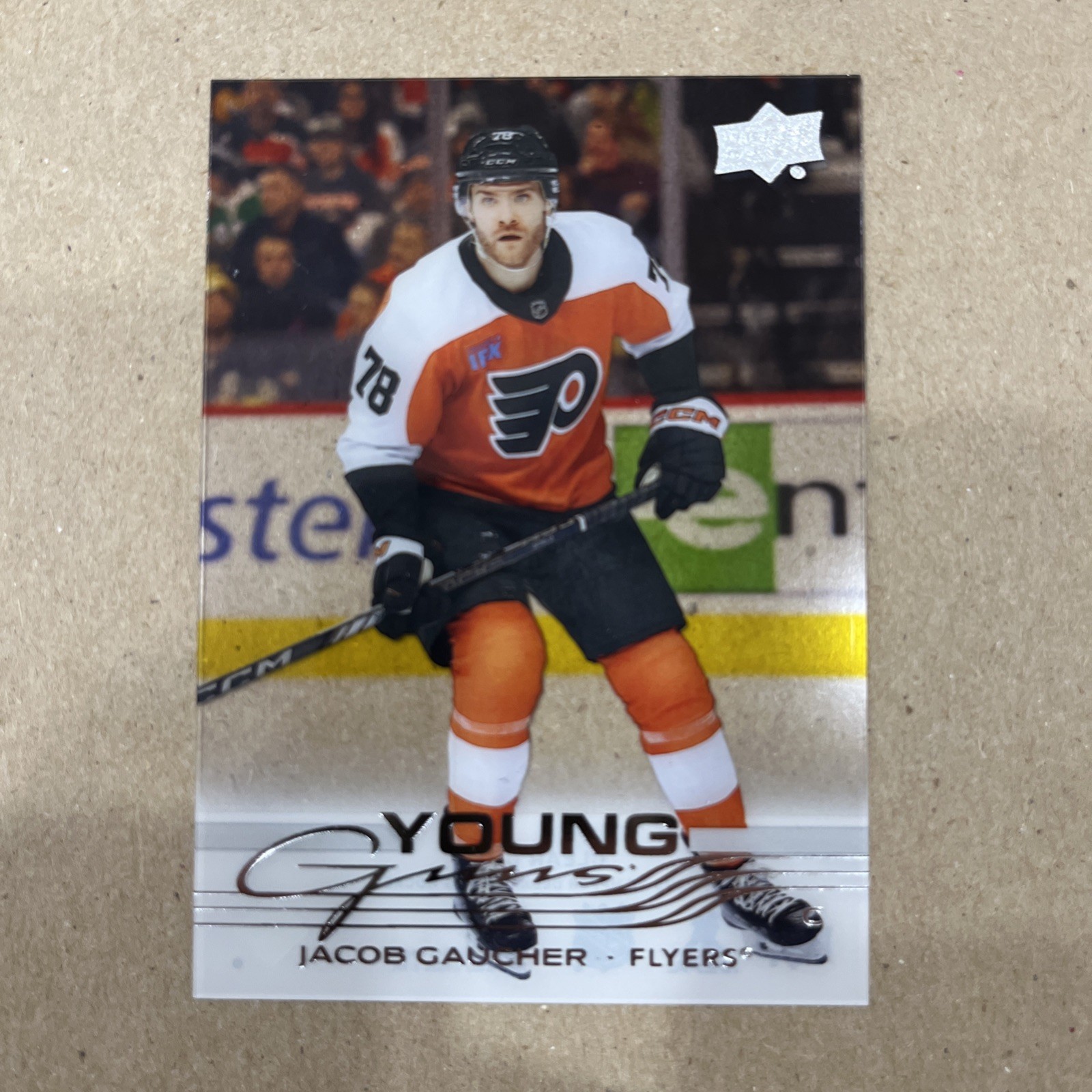 2025 UPPER DECK SERIES 1 #225 JACOB GAUCHER CLEAR CUT YOUNG GUNS RC ROOKIE