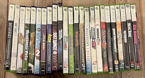 Lot Of 24 Xbox 360 Video Games Untested GTA Call Of Duty Mixed Lot