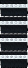 24 Pairs 28 Inch Men's Long Tube Socks,Black Cotton Tube Socks 10-13- Tube Sock