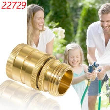 for Dramm 22729 Heavy Duty Brass Hose Coupler Quick Disconnect Connector 3/4”