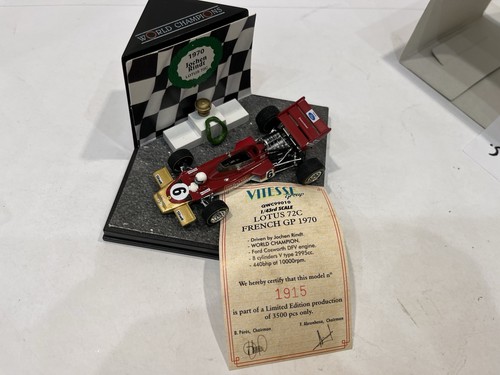 1/43 - Quartzo World Champions-1970 Lotus 72C #6 J. Rindt - Imagen 2 de 5