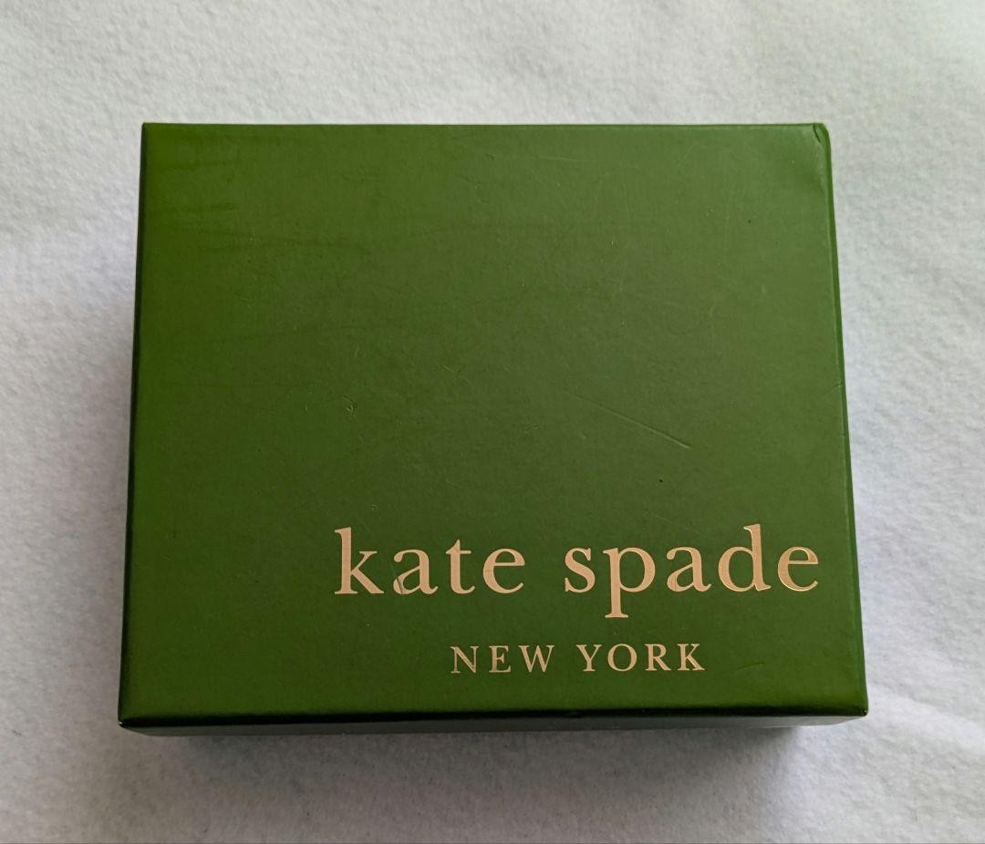 kate spade new york Tri-Fold Wallet Mini Off-White Black Used✨ thumbnail 9
