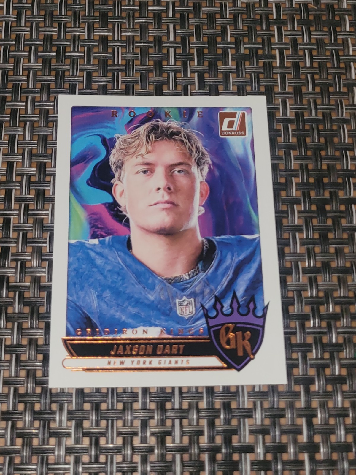 2025 Donruss #RGK-JDT Jaxson Dart Rookie Gridiron Kings New York Giants RC