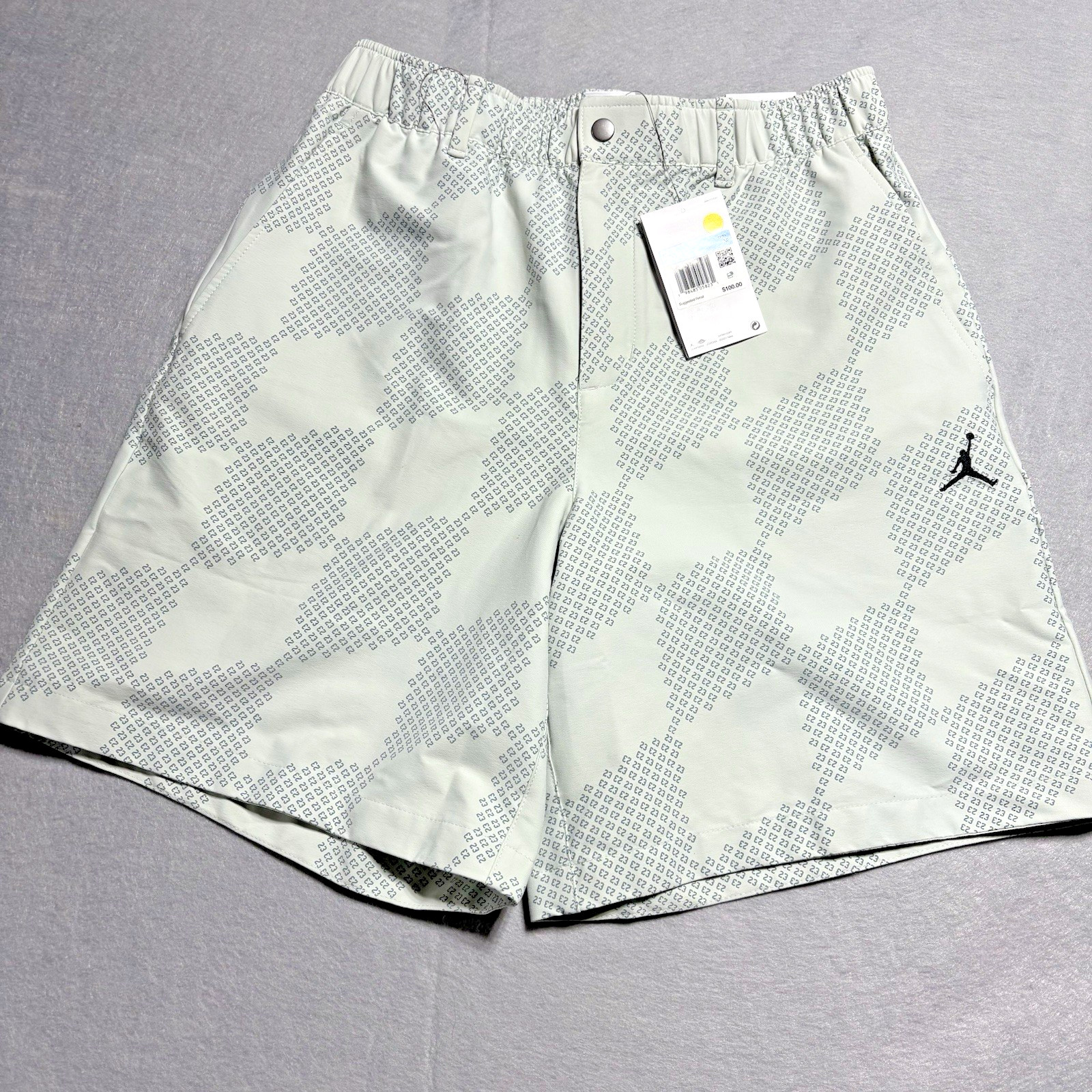 Nike Jordan Sport Mens Dri-FIT Printed Golf Shorts HQ8675-034 Diamond 23 Medium