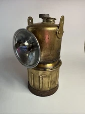 Vintage Justrite Carbide Mining Lantern Made In USA Needs Repair