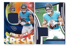 2025 Elic Ayomanor Absolute Rookie Materials And Optic First Year Fresh Patch