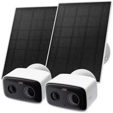 TP-Link - Tapo Solar-Powered Wireless Security Camera Kit with Live View, Wor...