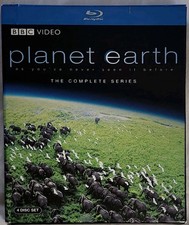 PLANET EARTH   Complete BBC Series LlKE-NEW Used 4-disc Blu-ray Set . FAST S H
