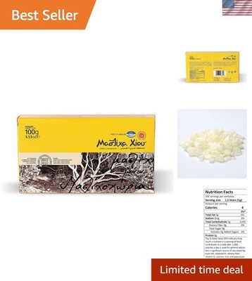 Chios Mastiha Natural Resin 100g - Pure, Sugar-Free Chewing Gum Delicacy