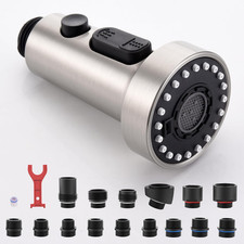 Pull down Kitchen Faucet Sprayer Head Replacement Part, 3 Function Pull Out Sink