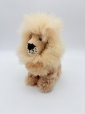 Alpaca Fur Teddy Bear Plush Brown Lovey Furry Fuzzy Soft Soothing Lion Cat 10"