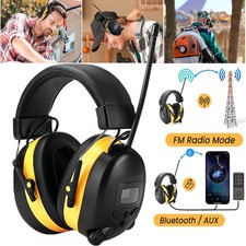 Electronic Digital FM Radio Bluetooth Headphones Ear Protection Safety Ear Muffs